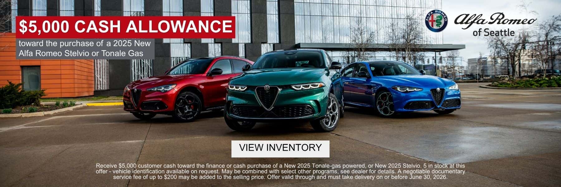 Alfa Romeo Cash Allowance