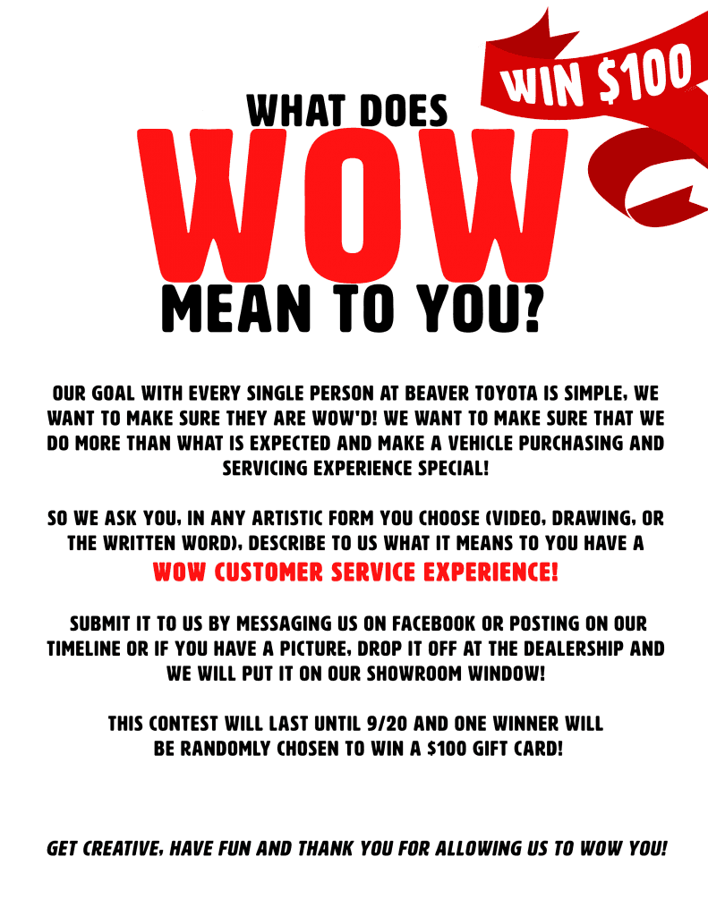 What Does WOW Mean To You?