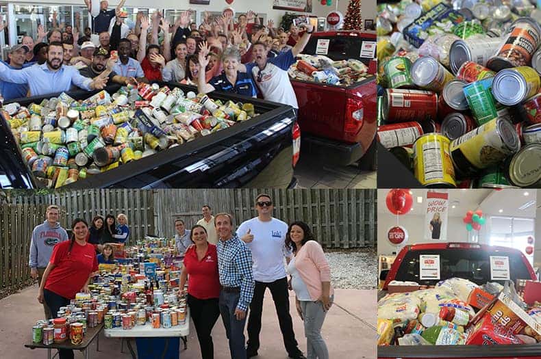 Canned Food Drive Collage