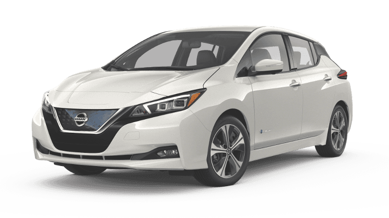 2019 Nissan Leaf Jellybean White