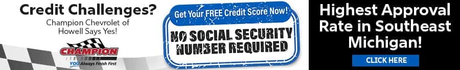 credit challenge? Get your free credit score. No security number required.