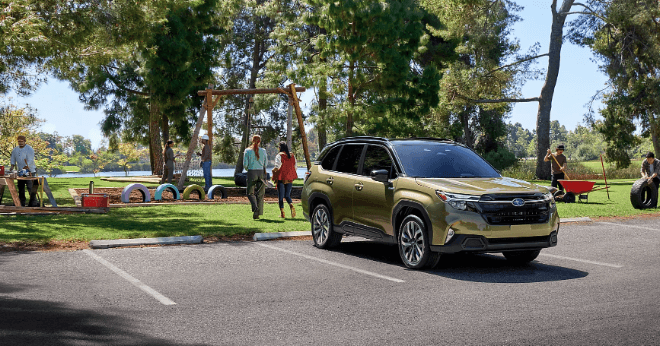 2026 Subaru Forester Touring Hybrid in Autumn Green Metallic Two Tone in Buda, TX