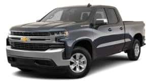 A black 2021 Chevy Silverado 1500 is angled left.
