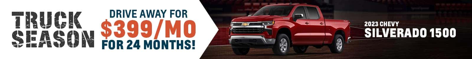 Lease a New Chevrolet Silverado 1500 for $399 a month near New Albany, Indiana!