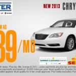2013 CHRYSLER 200 SEDAN