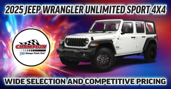 2025 Jeep Wrangler Unlimited Sport 4x4 Lease Offer