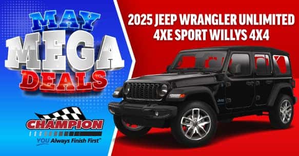 2025 Jeep Wrangler Unlimited 4XE Sport Willys Lease Offer
