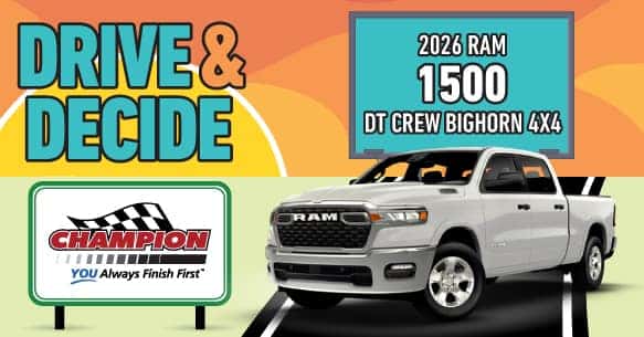2026 Ram 1500 DT Crew Bighorn 4x4 Lease Offer