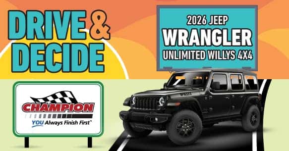 2026 Jeep Wrangler Unlimited Willys 4x4 Lease Offer