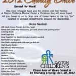 Collecting Some Christmas Cheer for Children's Hospital in Dayton