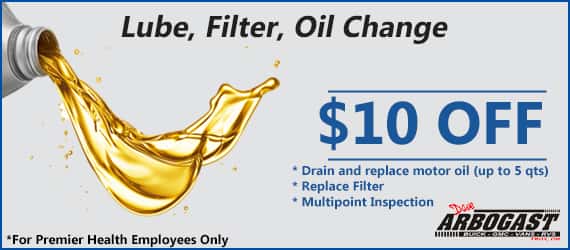 10 Dollars off Oil Change