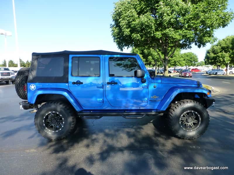 side of Custom Jeep