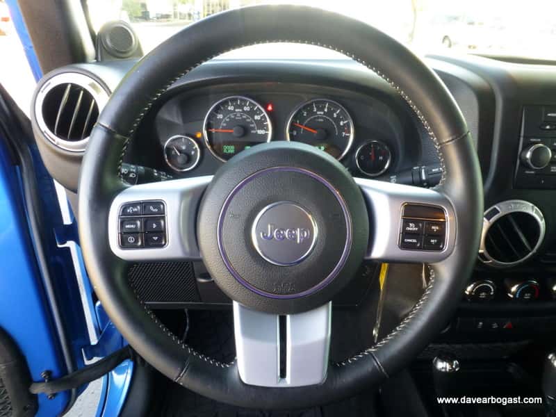 Custom Jeep steering wheel