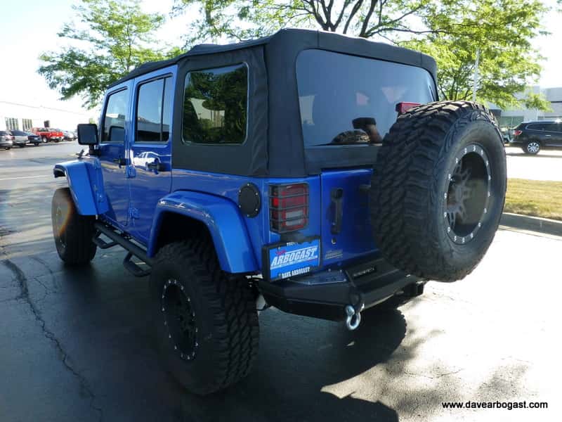 back of Custom Jeep