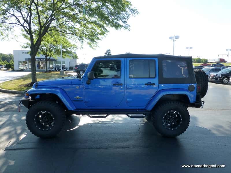side of Custom Jeep