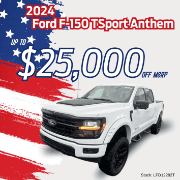 New 2024 Ford F-150 XLT Tsport Anthem Lifted Truck 4WD