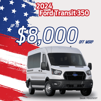 New 2024 Ford Transit-350 Base RWD 3D Extended Cargo Van