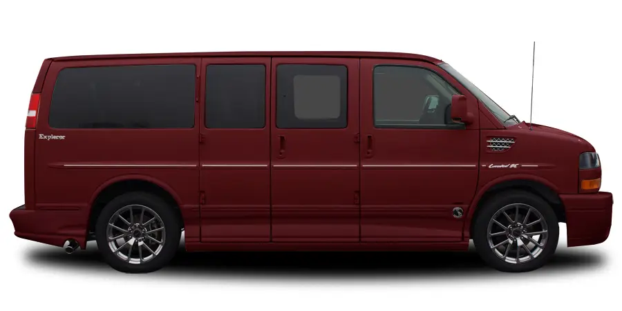 Red sales van car