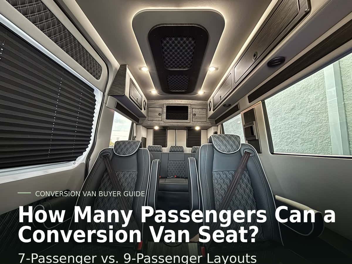 How Many Passengers Can a Conversion Van Seat? 7 or 9?