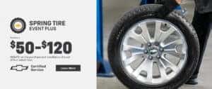 Spring tire event at DeNooyer Chevrolet in Kalamazoo, MI