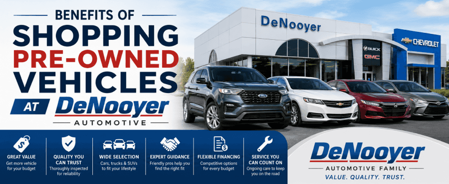 Benefits of Shopping Pre-Owned Vehicles at DeNooyer Automotive