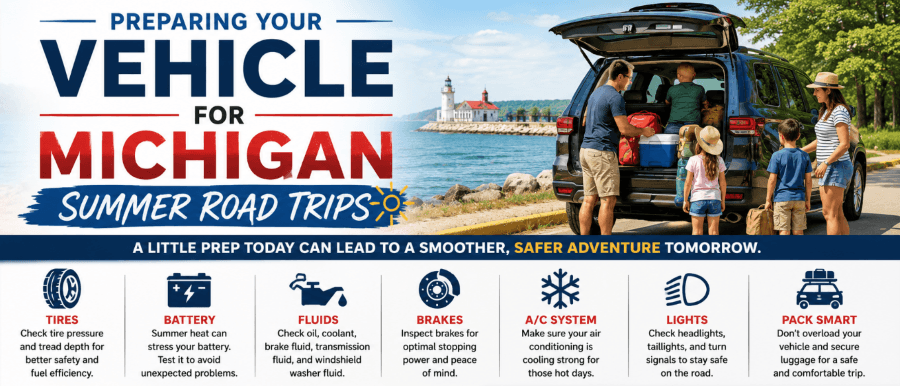Preparing Your Vehicle for Michigan Summer Road Trips