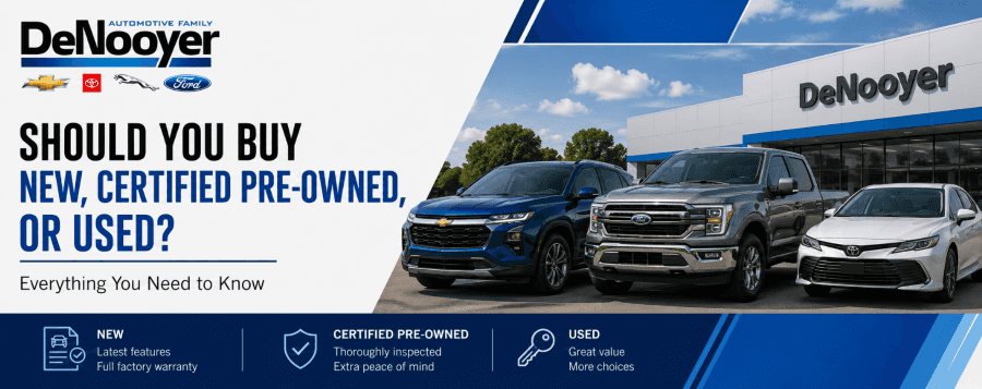 New vs Certified Pre-Owned vs Used Vehicles