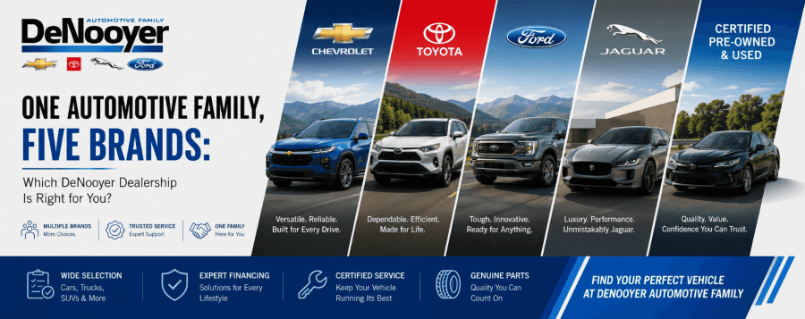 Explore the DeNooyer Automotive Family of Dealerships