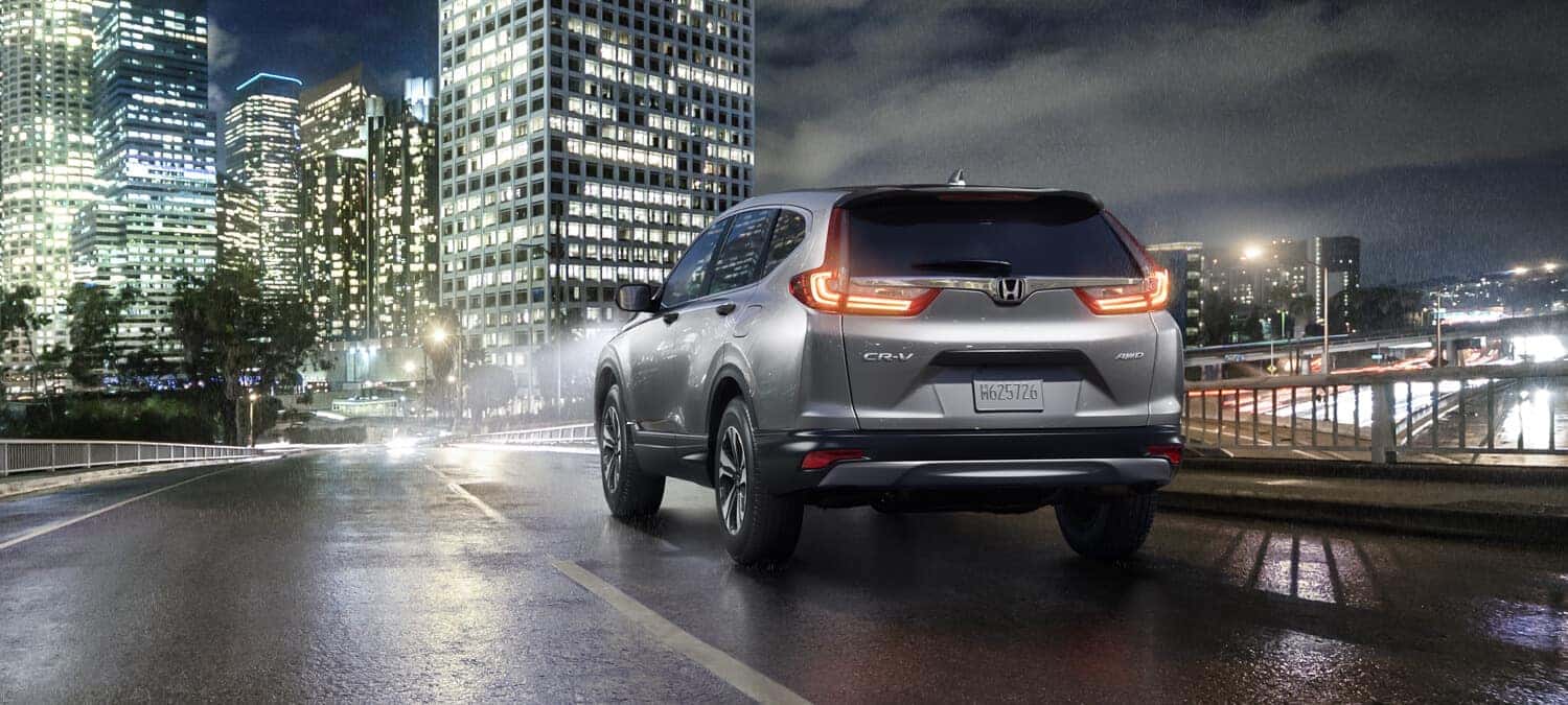 2018 Honda CR-V Exterior Rear Angle City Night