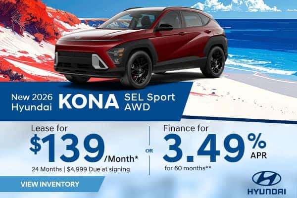 New 2026 Hyundai Kona SEL Sport AWD