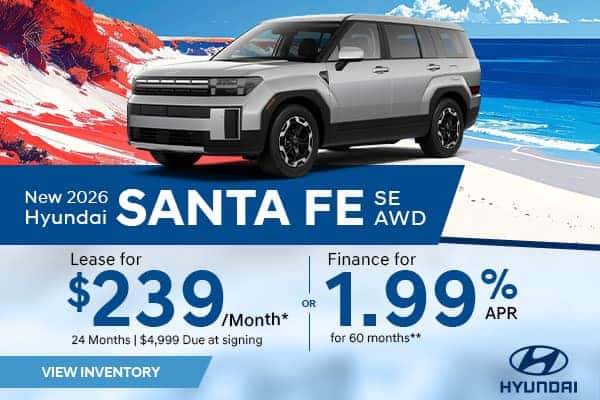 New 2026 Hyundai Santa Fe SE AWD