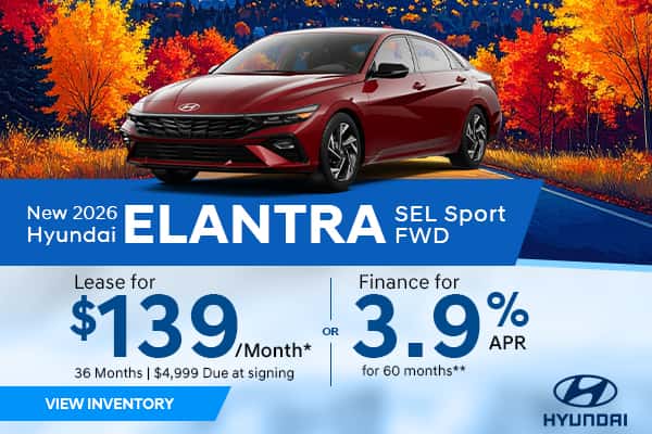 New 2026 Hyundai Elantra SEL Sport FWD