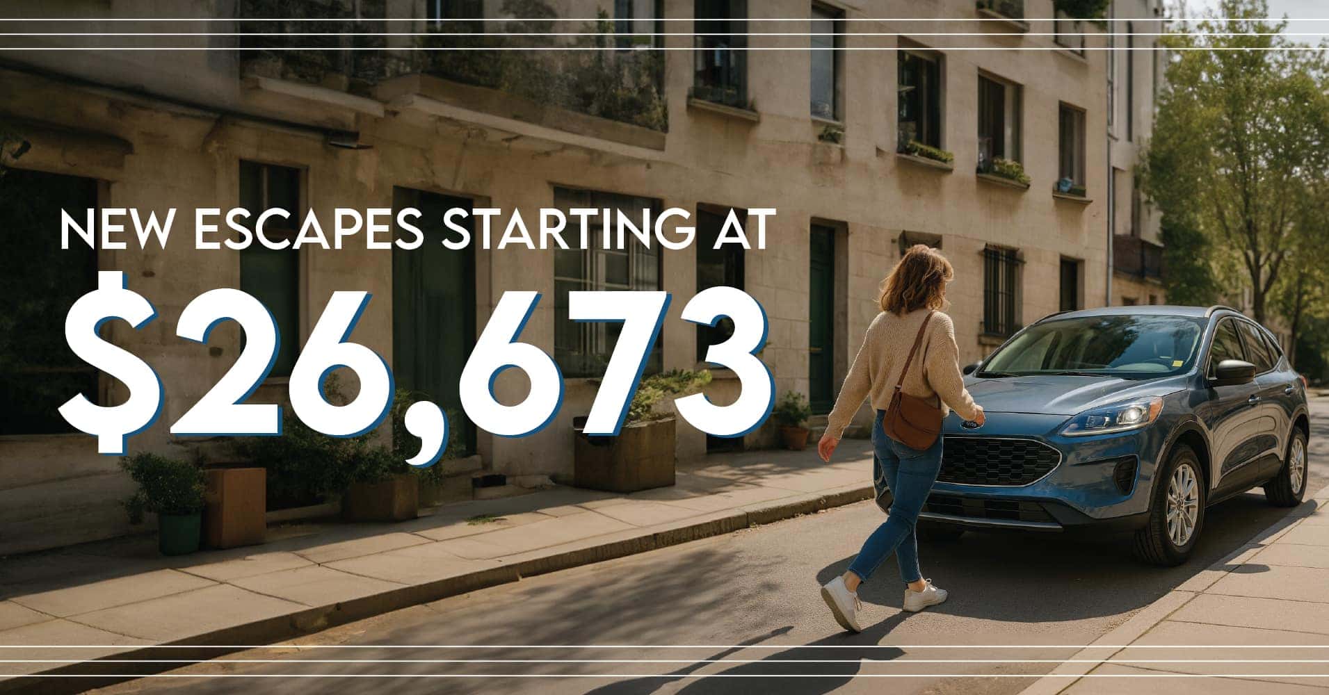 Select New Escapes Starting at $26,673 Offer valid on select, new in-stock Ford Escapes at Don Hattan Ford only. Vehicles priced as marked plus taxes and fees. Offer valid with approved credit only. Not all customers will qualify. See dealer for details. Offer expires 5.31.2025.
