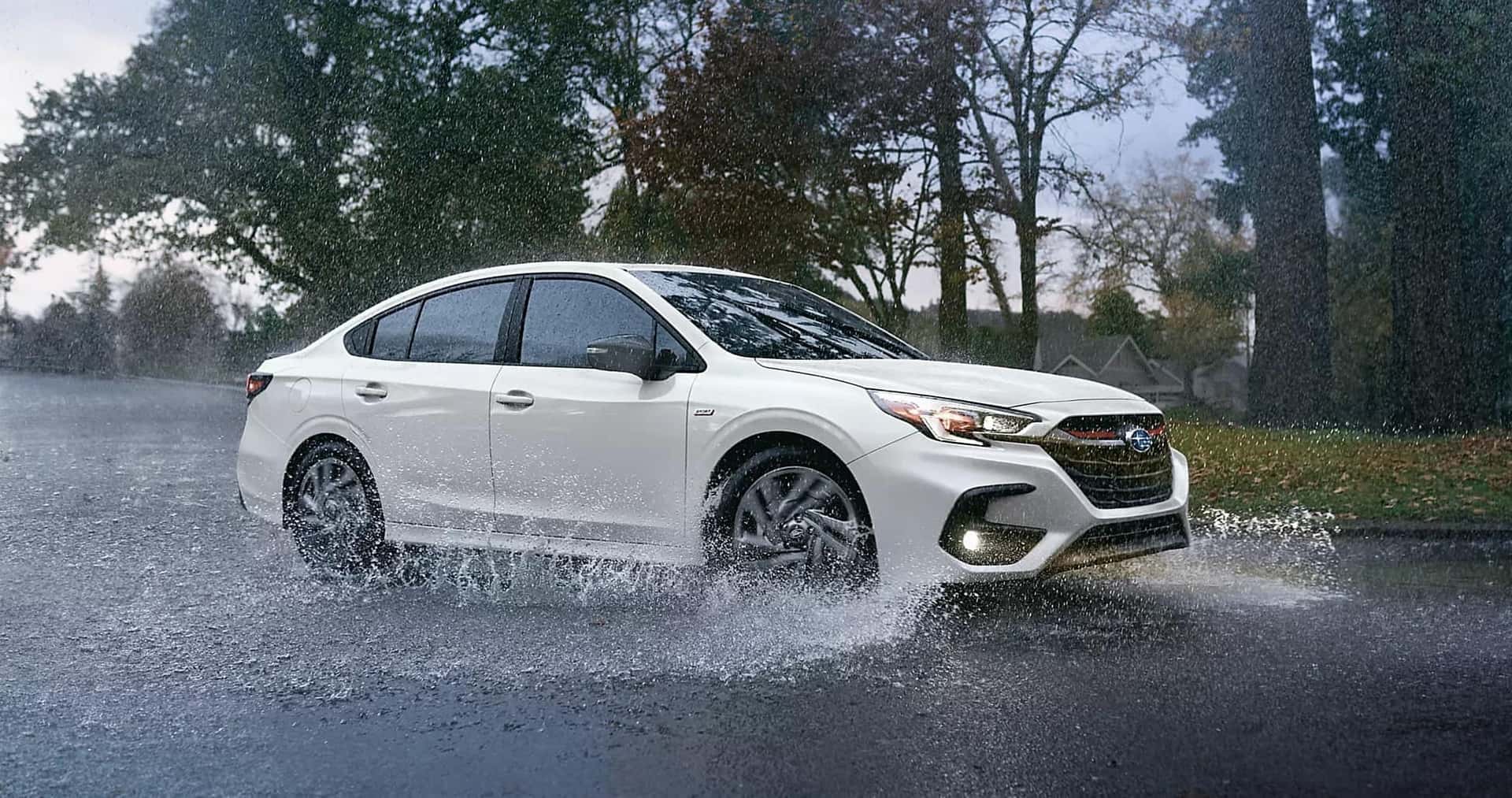 2025 Subaru Legacy performing in rain