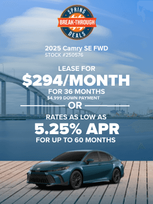 Low Lease & APR Offers on 2025 Camry
