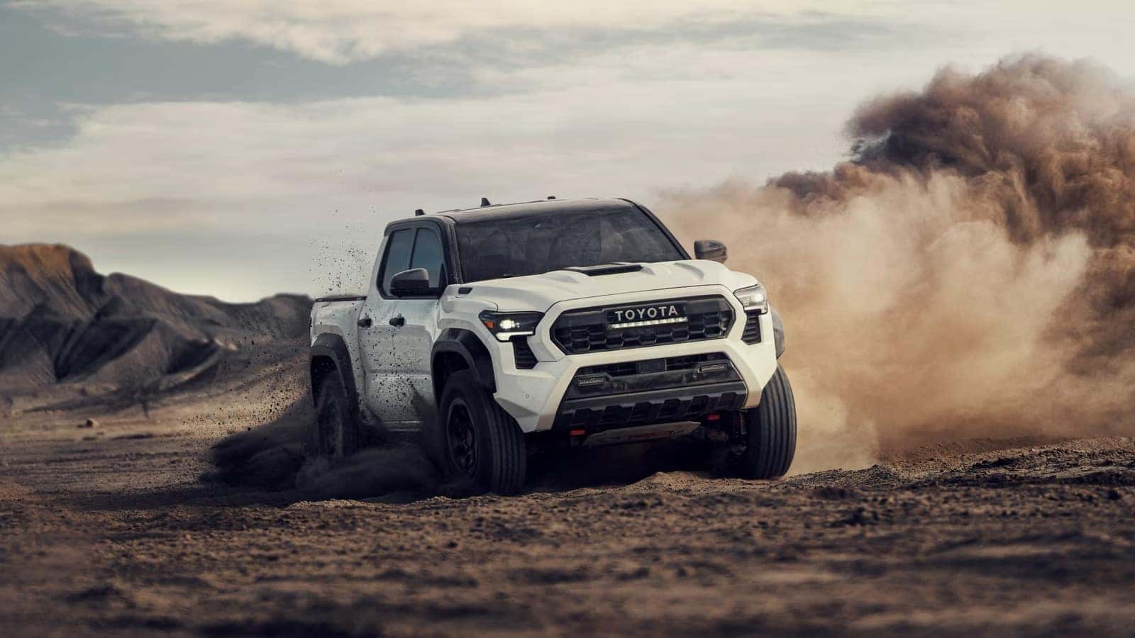 Tacoma driving off-road