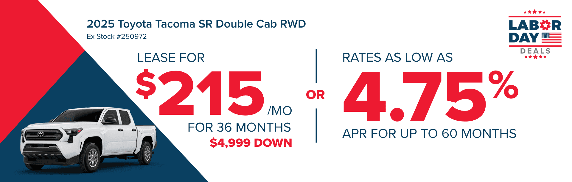 2025 Toyota Tacoma SR Double Cab RWD