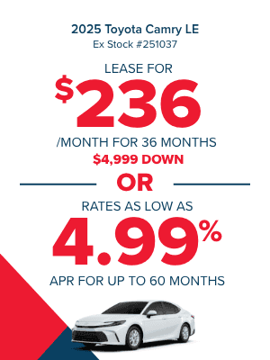 Huge Savings on 2025 Camrys!