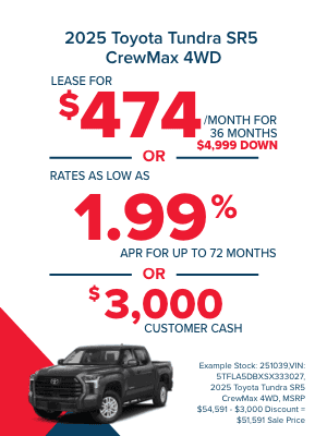 Huge Savings on 2025 Tundras! 