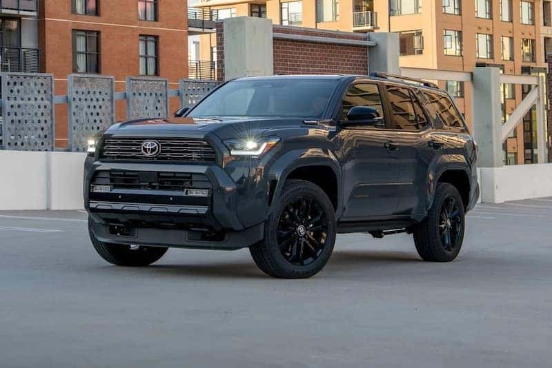 A 2026 Toyota 4Runner parked on top of a parking deck.