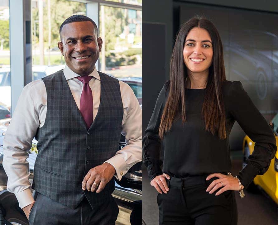 Tom Johnson and Shadi Moghadam Fletcher Jones Motorcars Newport Beach