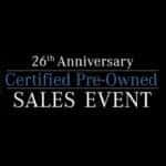 Fletcher Jones 26th Anniversary Certified Pre-Owned Sales Event Newport Beach