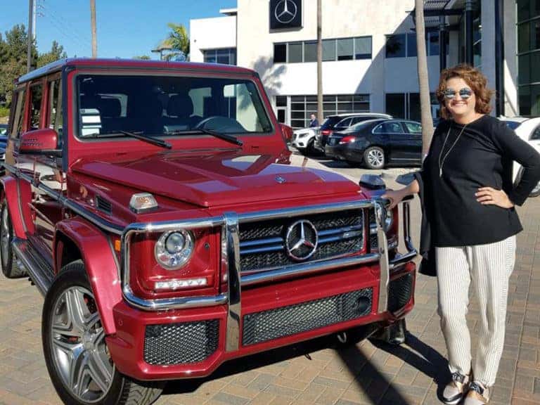 Fletcher Jones Newport Beach Mercedes Benz  SUV with Customers