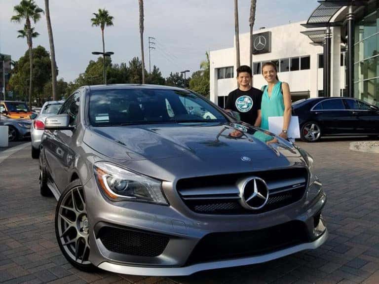 Fletcher Jones Newport Beach Mercedes Benz SUV with Customers