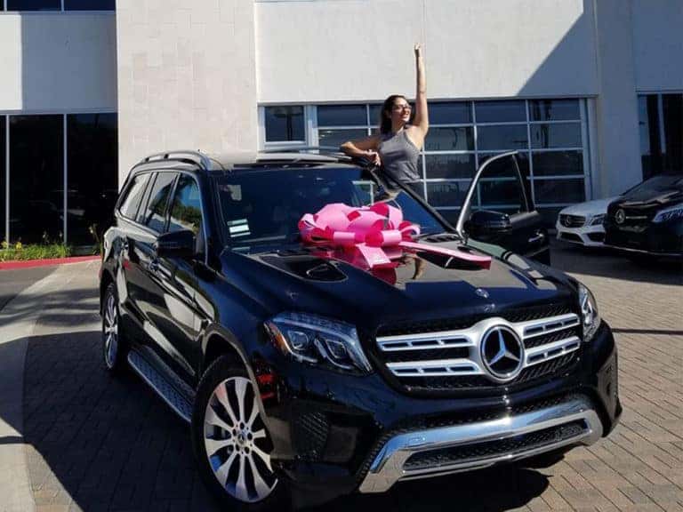 Fletcher Jones Newport Beach Mercedes Benz  SUV with Customers