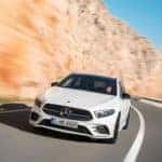 mercedes-Benz white A-Class