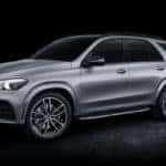 Silver 2020 GLE with shadowy background