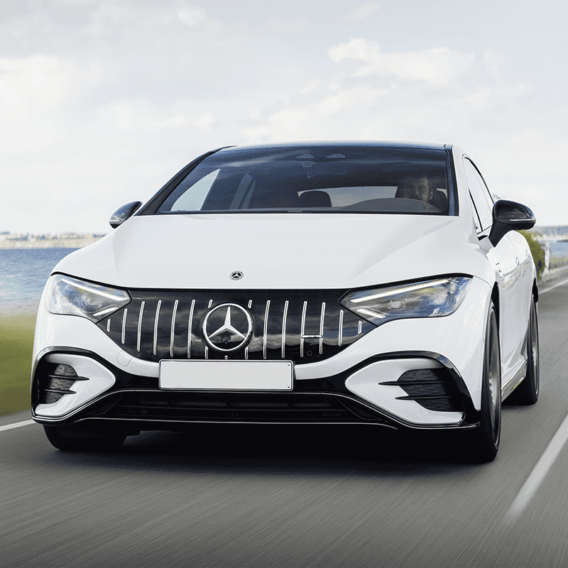 AMG® EQE Sedan: the AMG®-specific grille