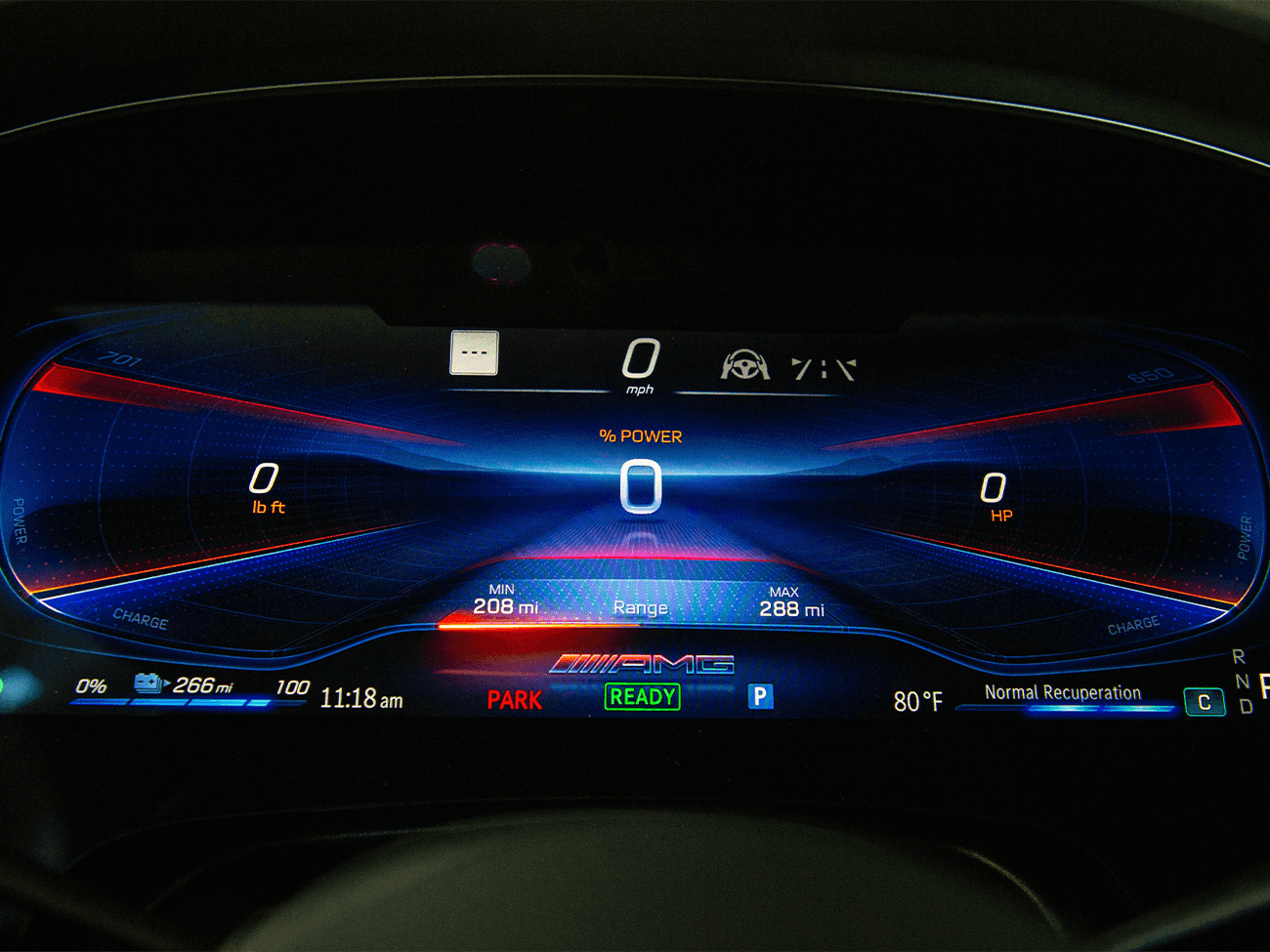 AMG® EQE Zero-layer menu concept