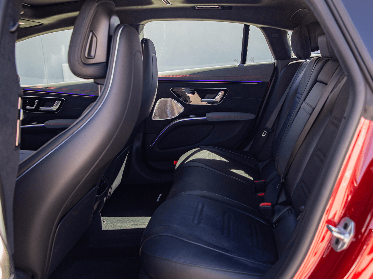 AMG® EQE Sedan rear seats
